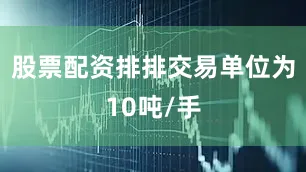 股票配资排排交易单位为10吨/手